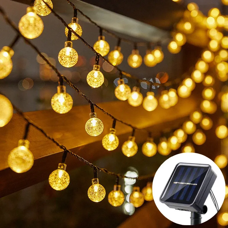 Solar Crystal Ball Festoon Lights 1