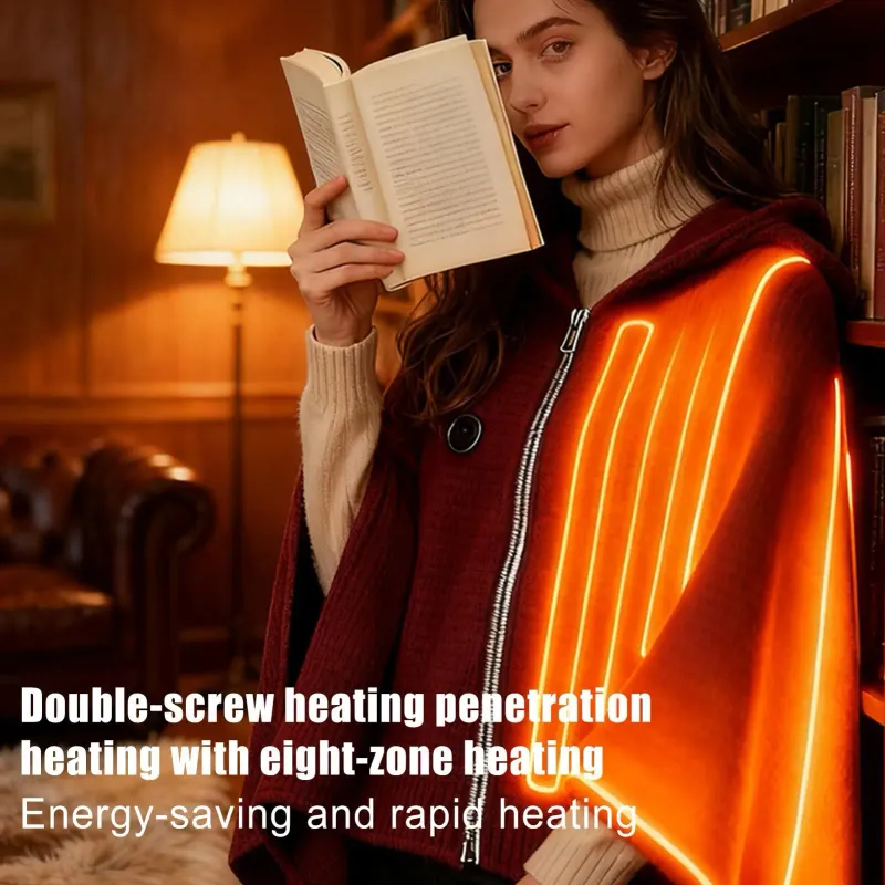 USB Electric Heated Shawl Blanket 4
