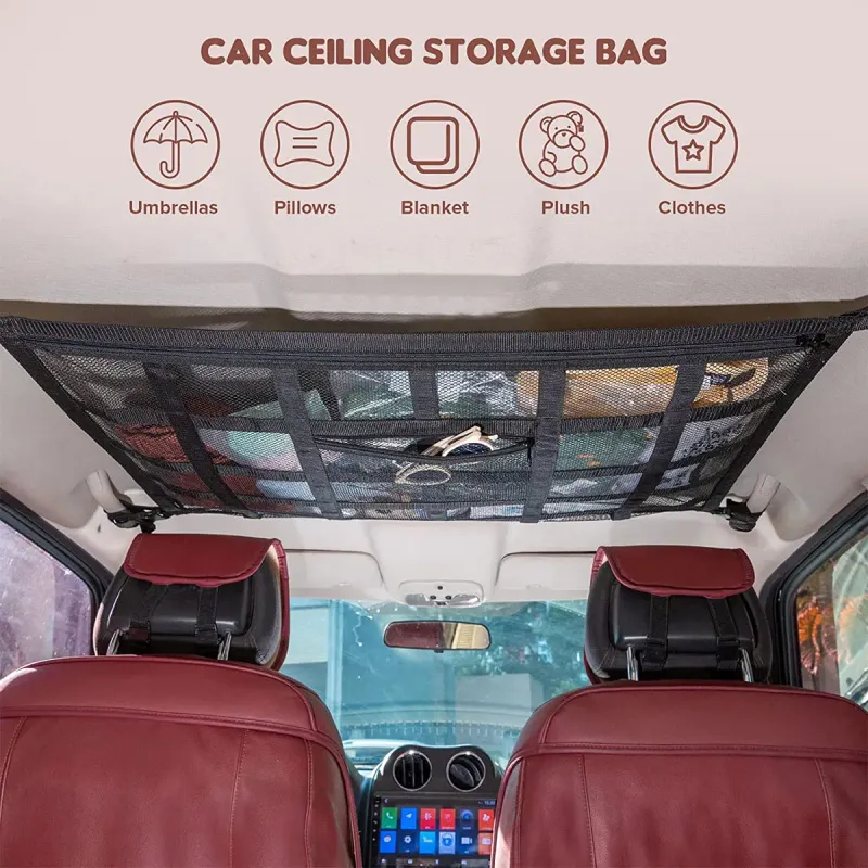Car Roof Storage Net Bag Organizer 3