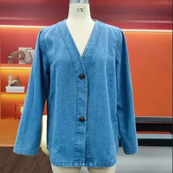 Women's Casual Denim Cardigan Jacket 6