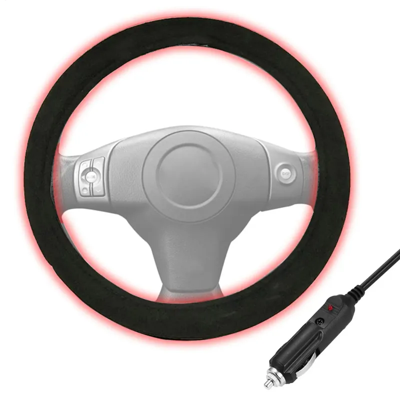 12V Heated Steering Wheel Cover 2