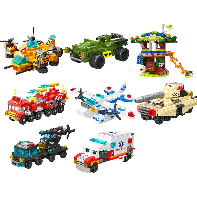 Mini Mixer Truck Building Blocks Set 6