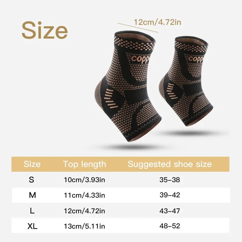 Copper Infused Ankle Compression Sleeve 6