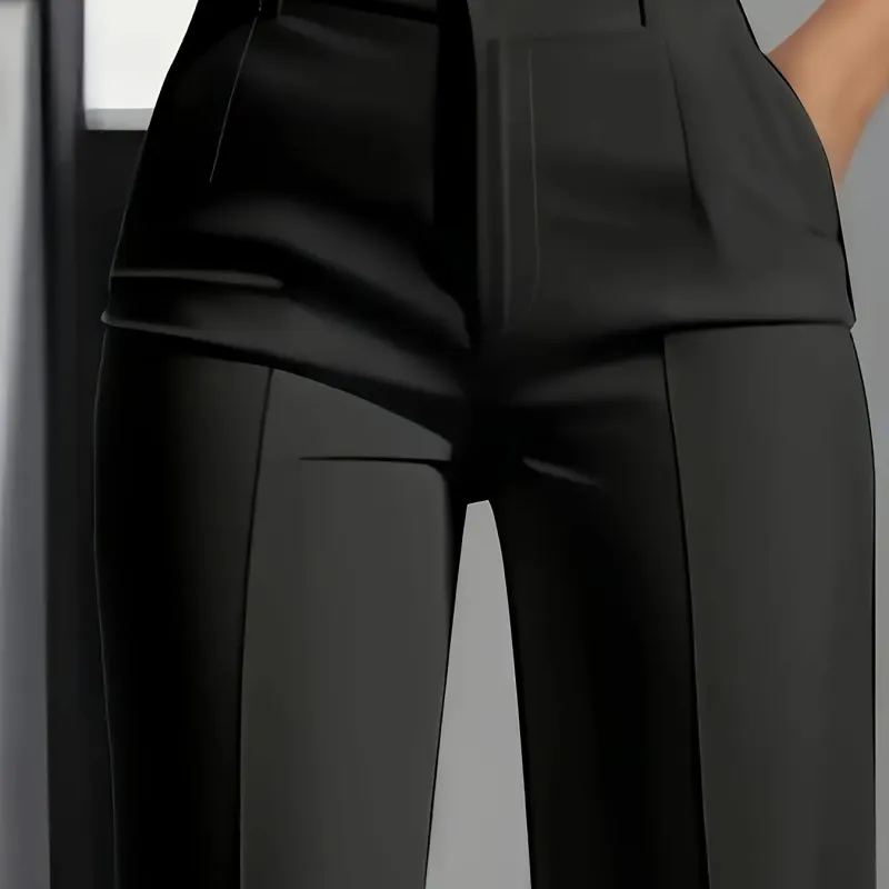 Women's High-Waisted Straight Suit Pants 5