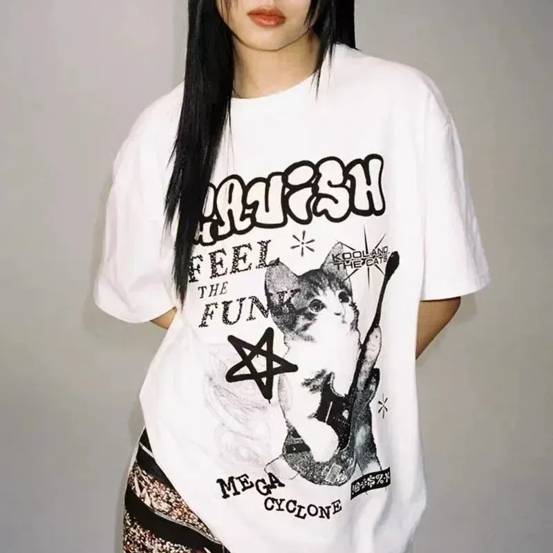 American Cat Rock Guitar Graphic Tee 2