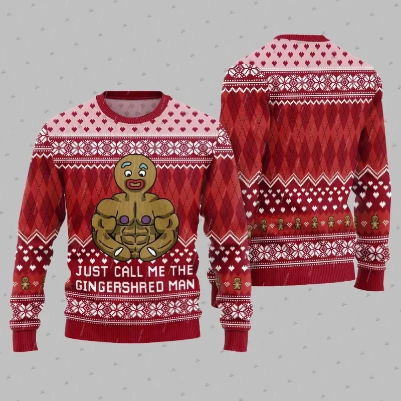 Christmas Ugly Sweater Santa Skull 3D Print Pullover 5