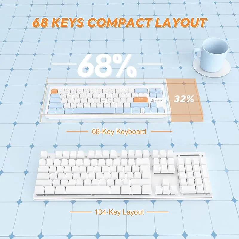AJAZZ AKL680 68-Key RGB Mechanical Keyboard 4