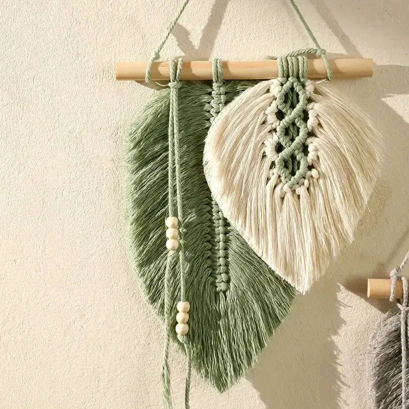 Boho Macrame Leaf Wall Hanging 2