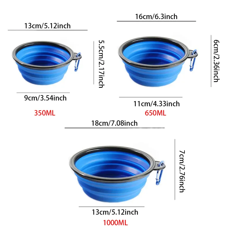 Collapsible Silicone Pet Travel Bowl 2