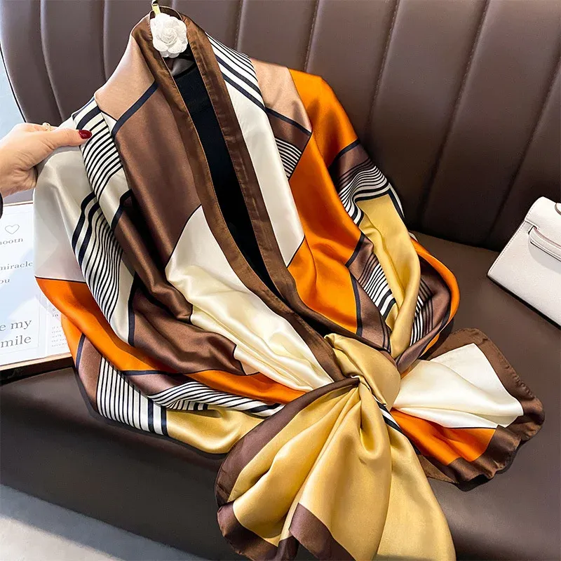 Luxury Silk Summer Scarf 180x90cm 3