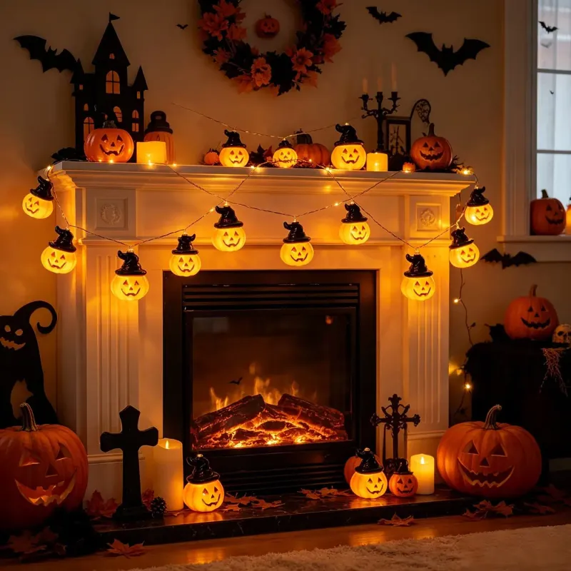 Halloween Pumpkin Fairy Lights 10LED 6