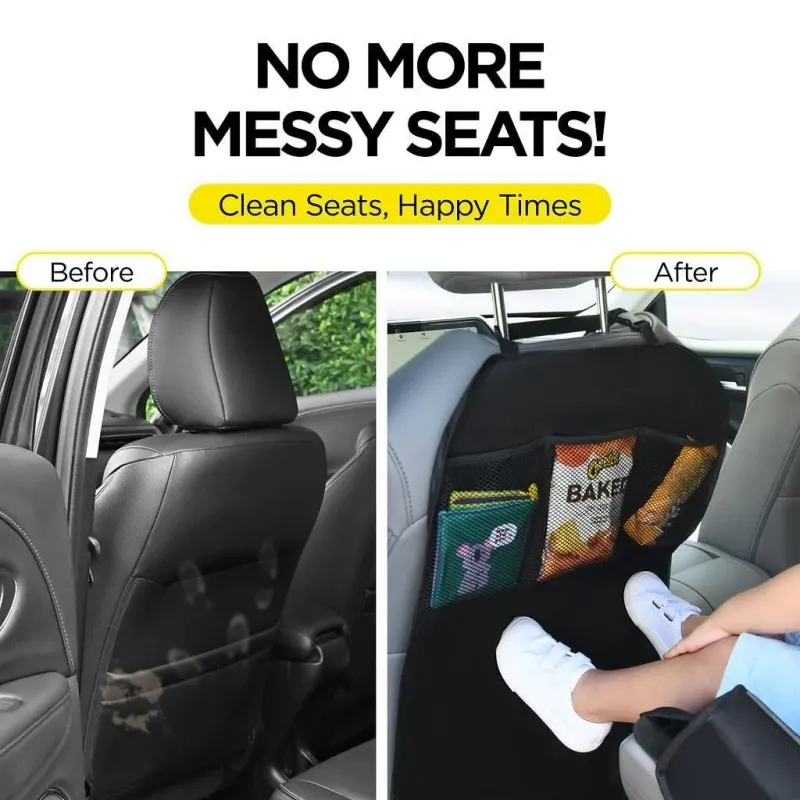Car Seat Kick Protector & Organizer 2