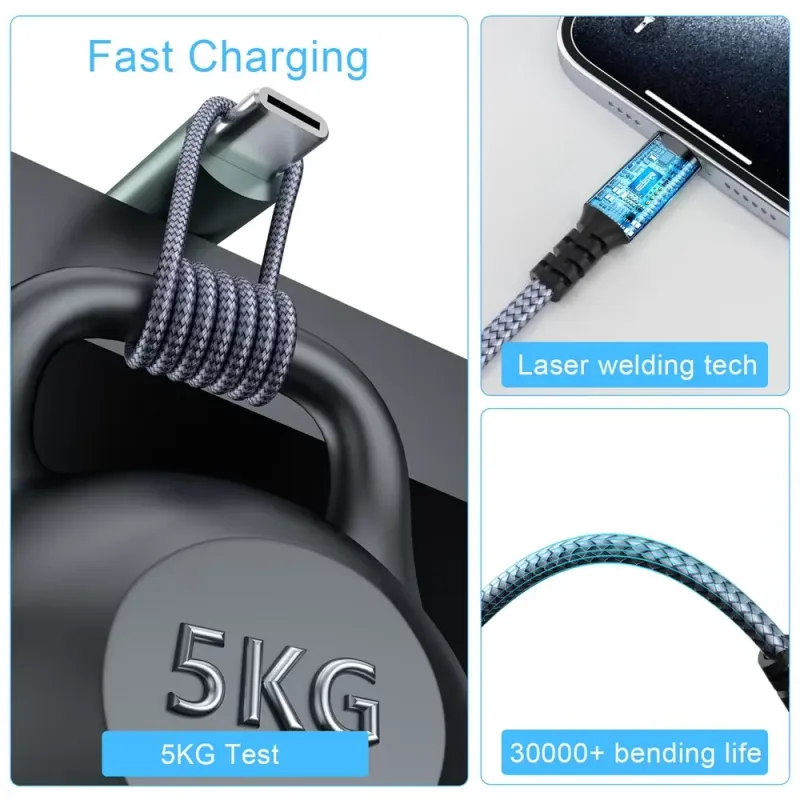 60W PD USB-C Fast Charging Cable 6