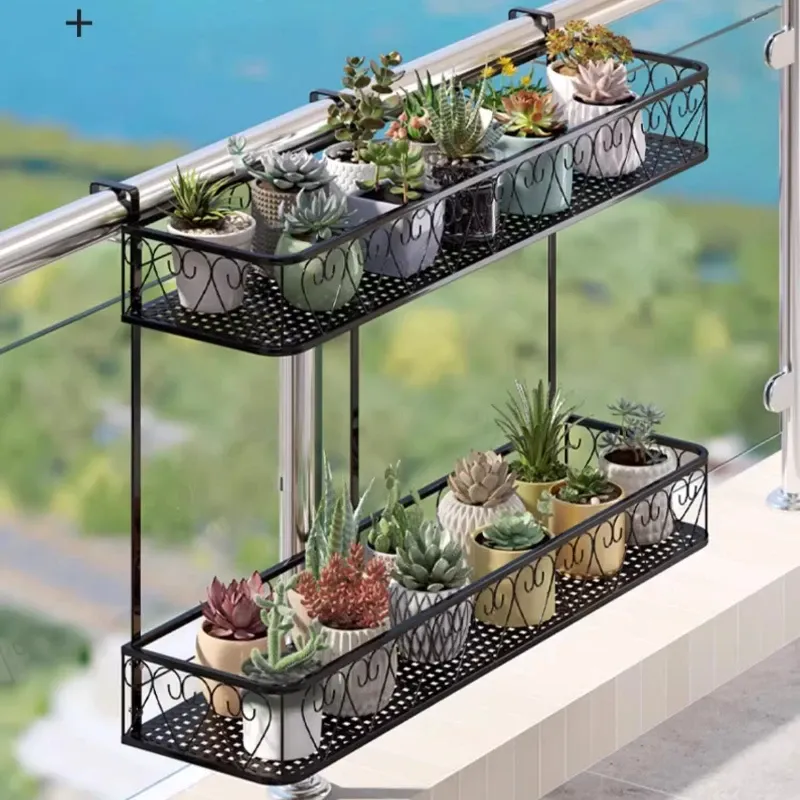 Multi-Tier Balcony Plant Shelf 4