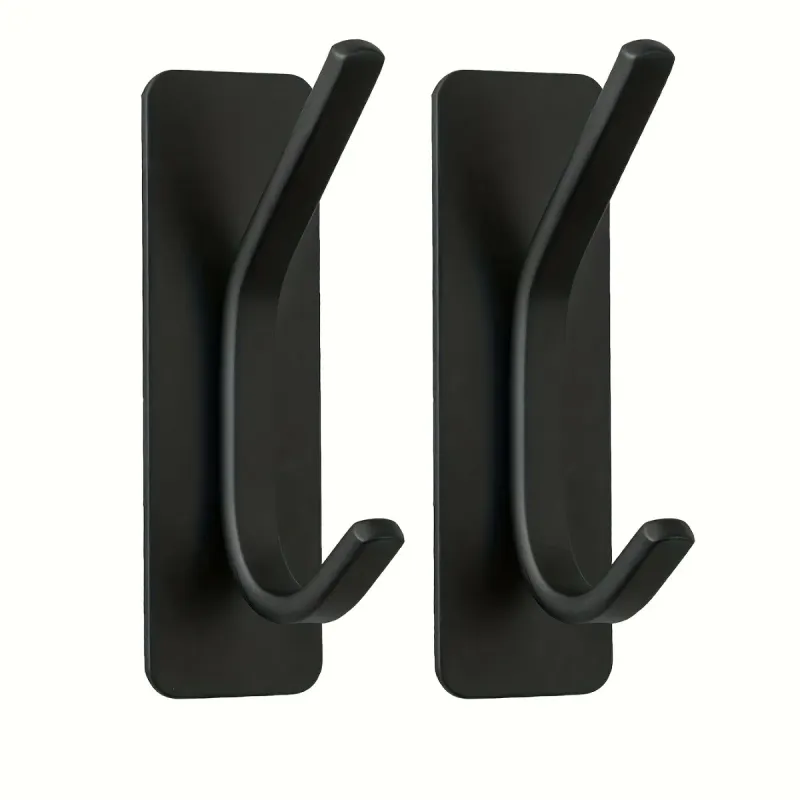 No Drill Adhesive Wall Hooks (4-Pack) 1