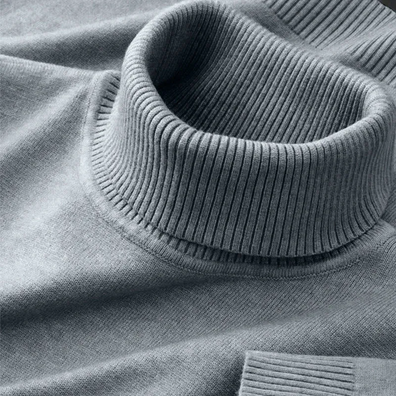 Men's Knitted Turtleneck Pullover Sweater 3