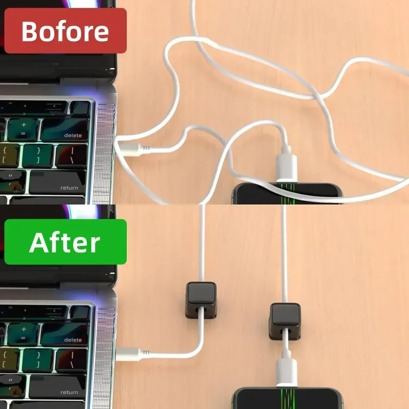 6-Pack Magnetic Cable Clips & Organizers 2