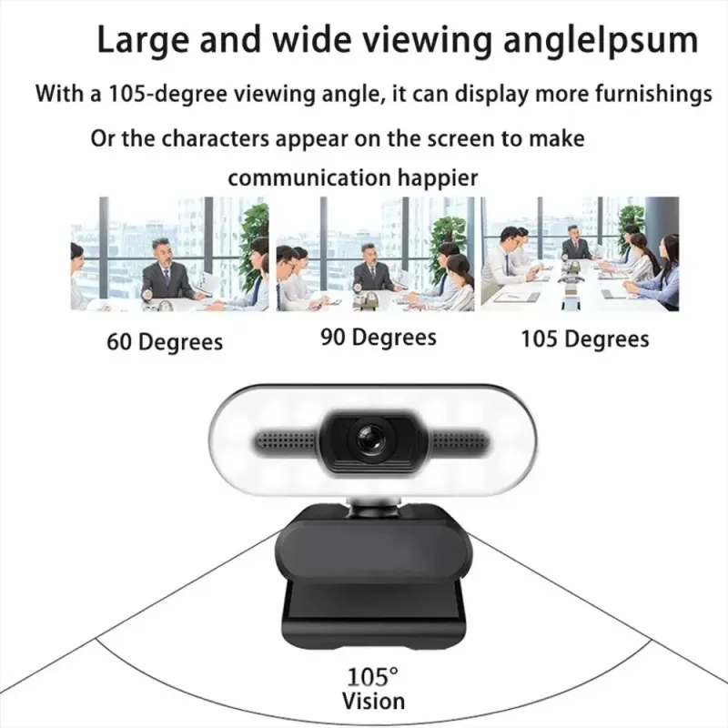 Portable 4K Webcam with Auto Focus 4