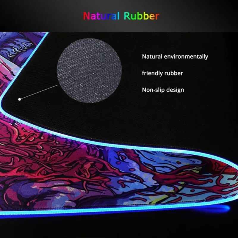 RGB Ghost Head Gaming Mouse Pad 6