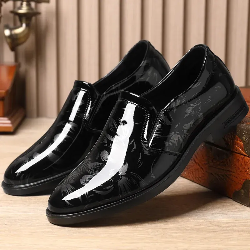 Floral Leather Oxford Dress Shoes 5