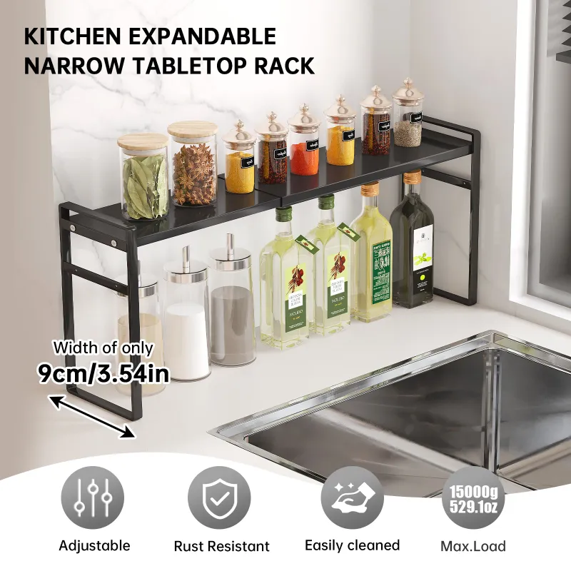 Narrow Kitchen Spice Rack Organizer 2