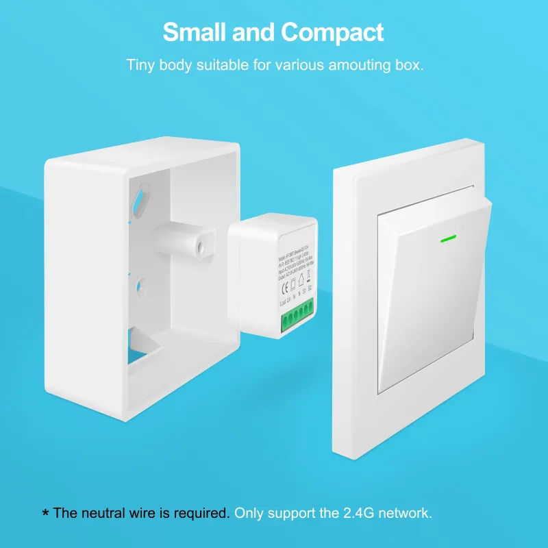 16A WiFi Smart Switch with Voice Control 4