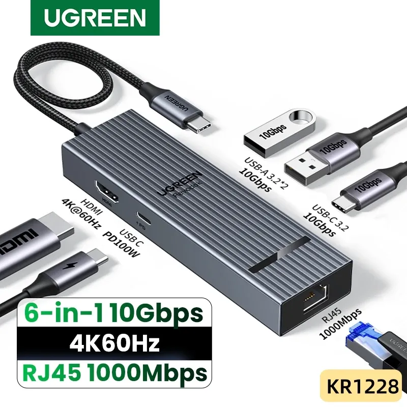 UGREEN 6-in-1 USB C Hub Adapter 1