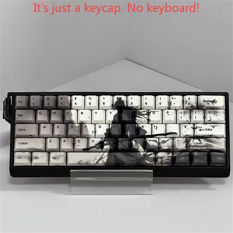 Samurai PBT Keycaps - Black/White 2