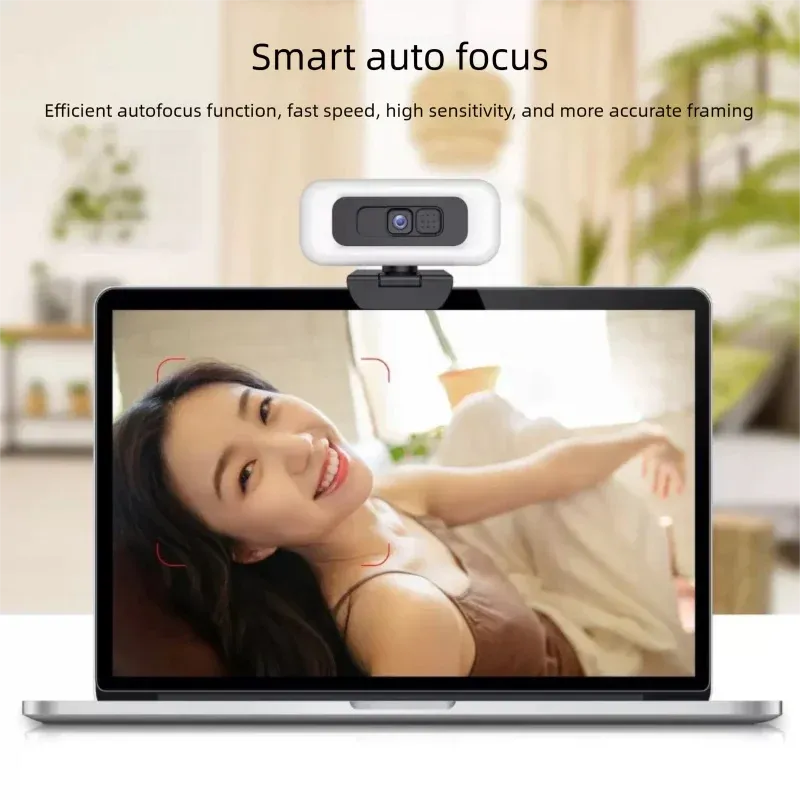 4K Webcam with LED Fill Light 4