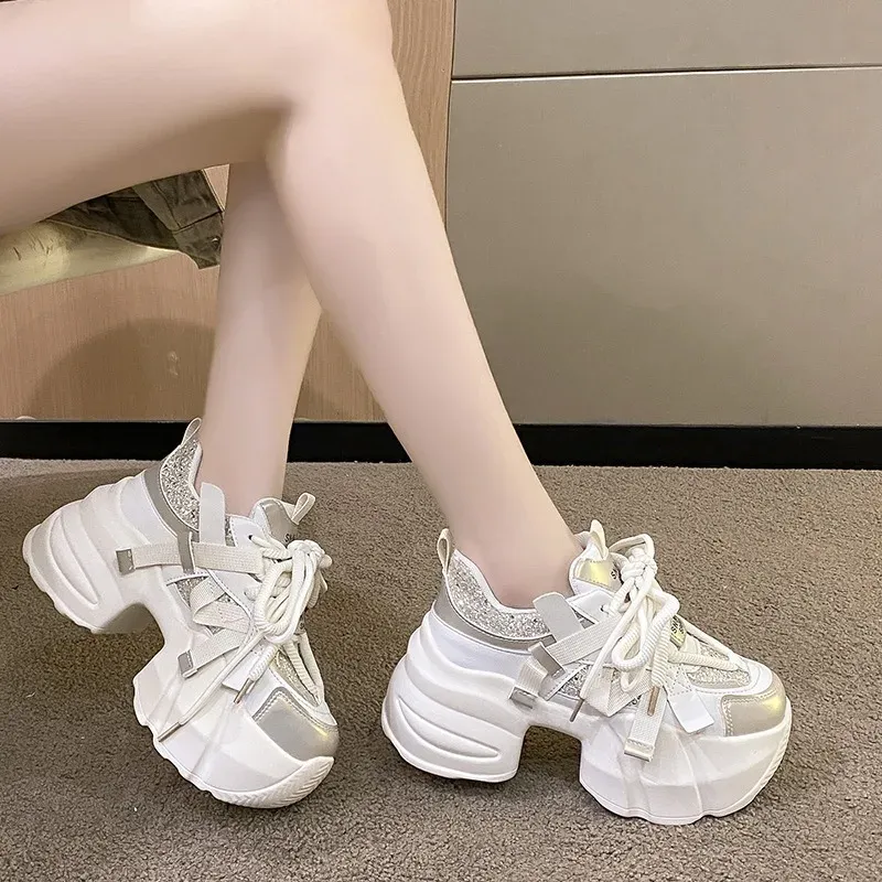 Chunky Platform Bling Sneakers 3