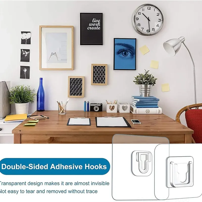 20Pcs No-Trace Adhesive Hooks 7