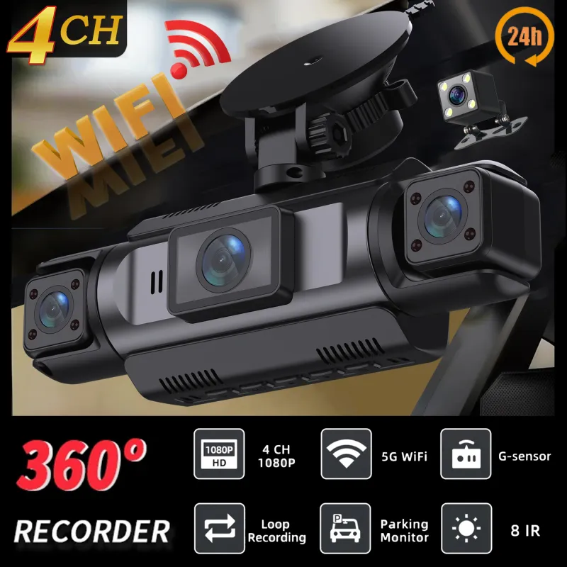 4 Channel WiFi Dash Cam with Night Vision 1