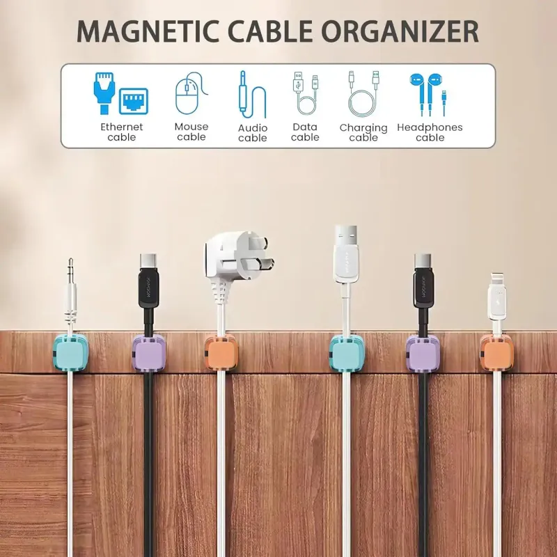 Magnetic Cable Clips - Desk Organizer 5