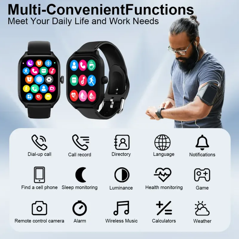 LAXASFIT H9 Smartwatch with Call Answer 6