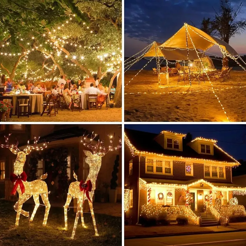 Solar Fairy Lights - 8 Modes Waterproof 2