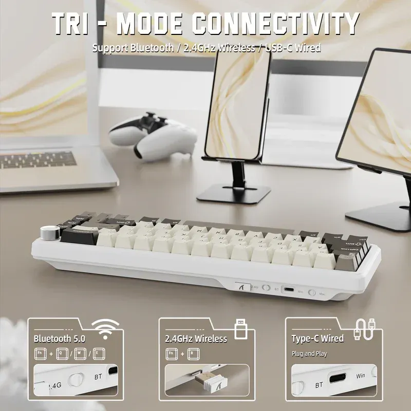 ATTACK SHARK X66 Wireless Mechanical Keyboard 2