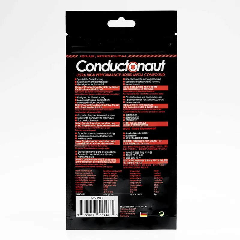 Thermal Grizzly Conductonaut Liquid Metal Paste 6