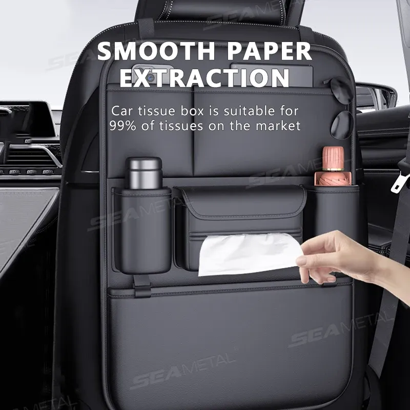 SEAMETAL 6-Pocket Car Seat Organizer 3