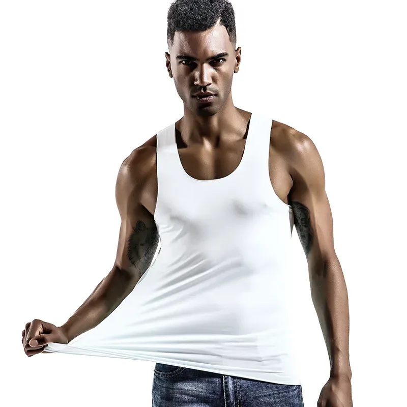 Men's Ice Silk Seamless Fitness Vest 5