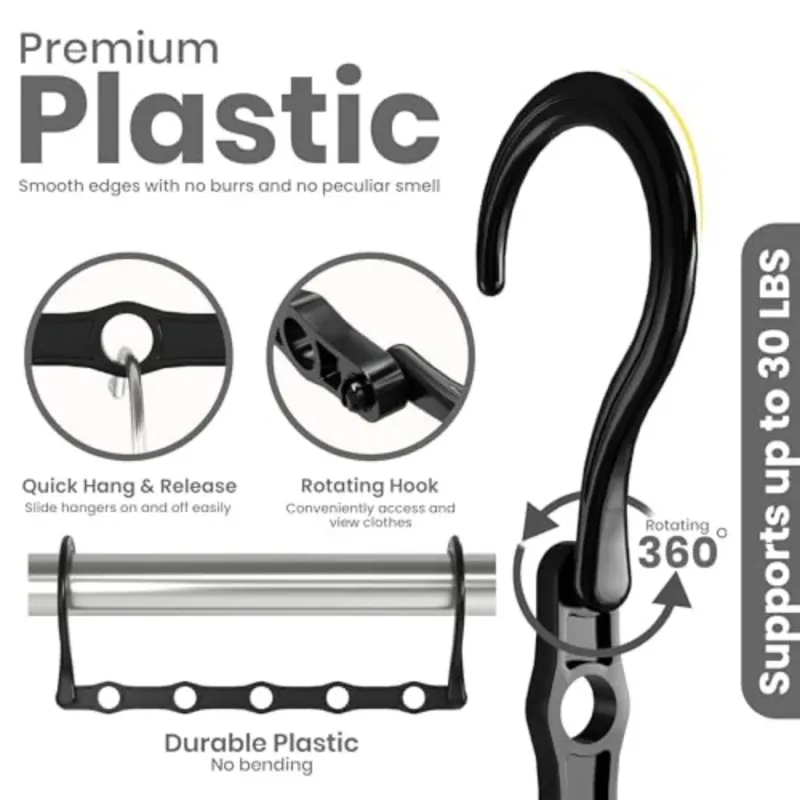 Collapsible Dorm Hangers - Space Saving 3
