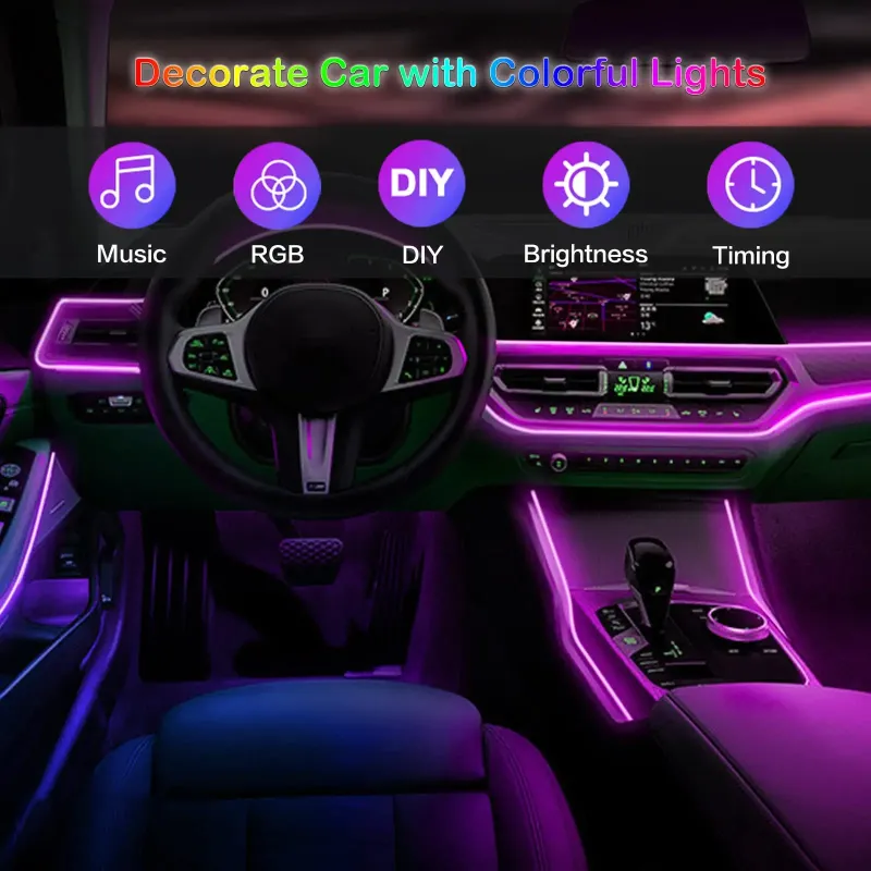RGB LED Car Interior Lighting Kit 2