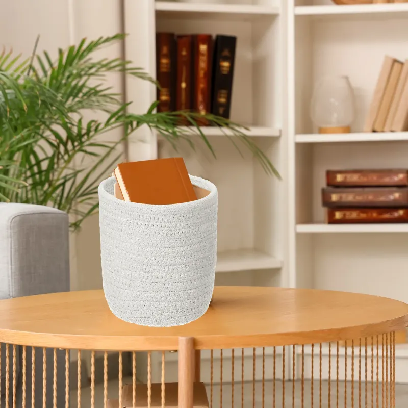 Cotton Rope Woven Storage Basket 6