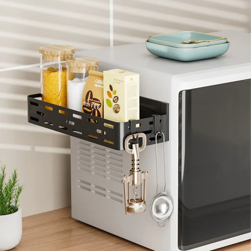 Magnetic Fridge Storage Rack with Paper Towel Holder 2