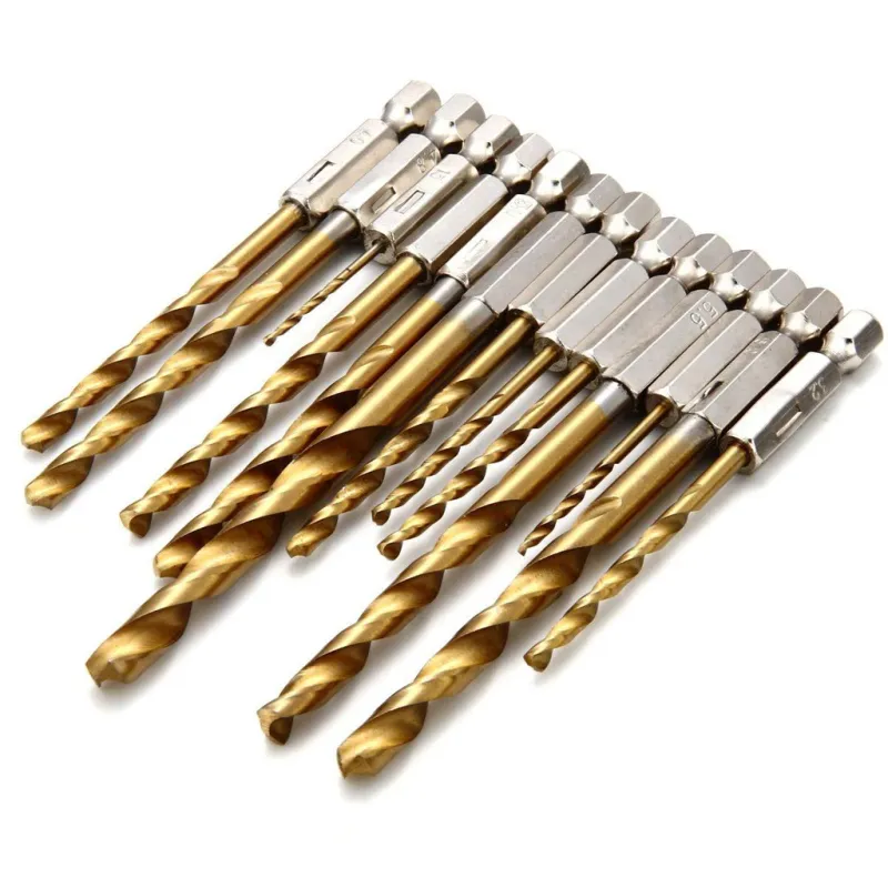 Titanium HSS Hex Shank Drill Bit Set 3