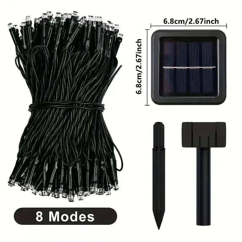 Solar LED String Lights - 8 Modes 6