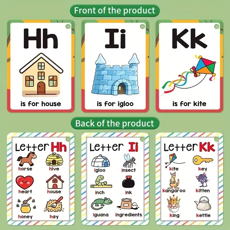 Alphabet Phonics Flash Cards for Kids 4