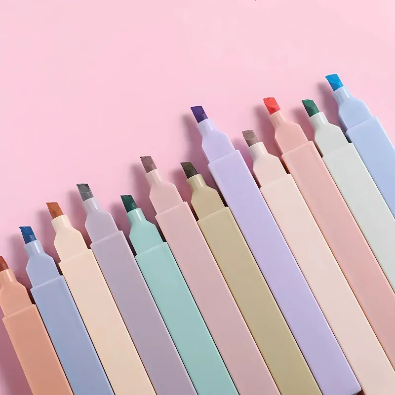 12 Colors Pastel Highlighters Set 6