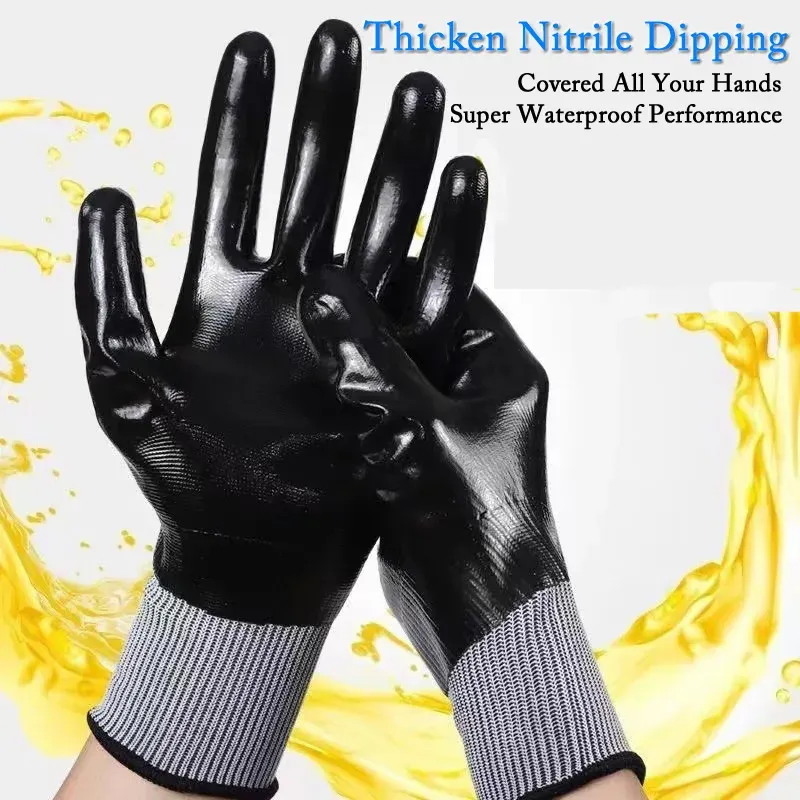 Waterproof Nitrile Coated Work Gloves 2