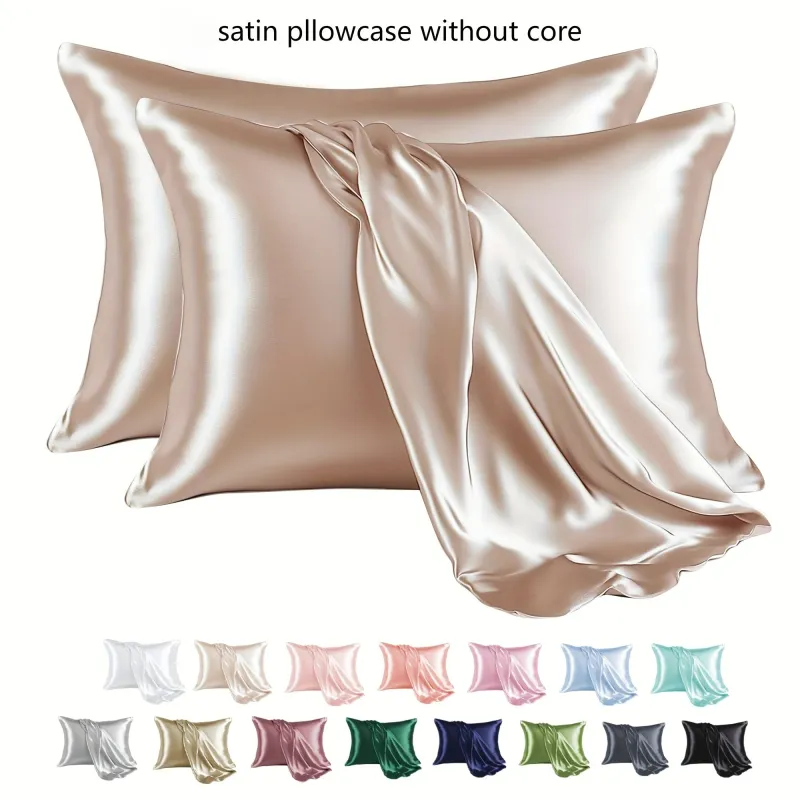 Satin Pillowcase Pair - Soft & Skin-Friendly 2