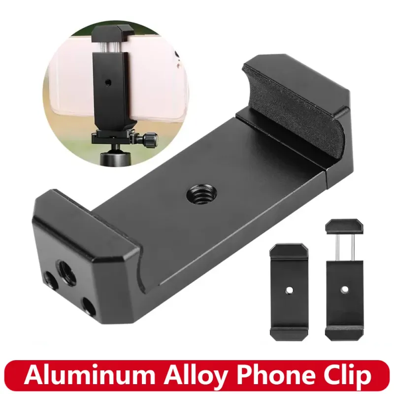 Aluminum Phone Clip Tripod Mount 1